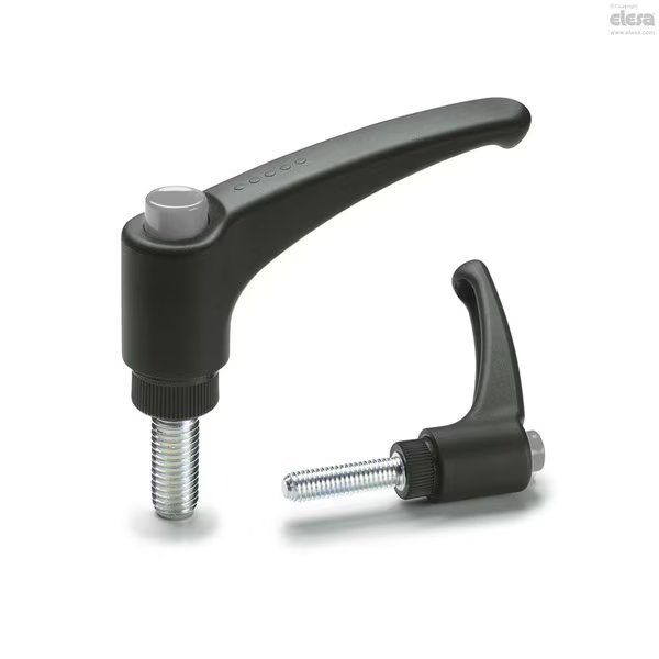 Zinc-plated steel threaded stud, ERX.30 p-M5x16-C3, Elesa, Mfr#: ERX-p